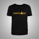 Limitless juodi marškinėliai / geltona